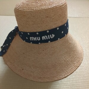 【美品】miumiu 帽子 Sサイズ