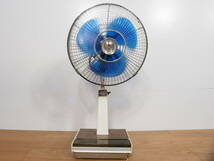 ☆【1F0430-12】 NATIONAL ナショナル 扇風機 F-30MG 100V ELECTRIC FAN レトロ DELUXE 3枚羽 ジャンク 再_画像2