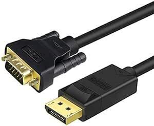 DTECH Displayport VGA 変換 ケーブル 3m ディスプレイポート D-sub 15ピン DP to VGA オ