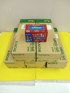 ☆大量セット☆　SONY　ソニー 8ミリ ビデオ カセット テープ 3P6-120MP　3本パックｘ５ｘ５（＝75本）