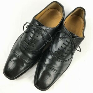 TOD'S　トッズ 　セミブローグ　キャップトゥ　ビジネスシューズ　黒　サイズ9　管NO.WZG-131