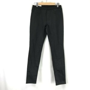 タグ付き未使用★UNIQLO/ユニクロ★ヒートテックレギンスパンツ【レディースM/股下76cm/black/黒】コットン/ズボン/Pants/Trouser◆BH761