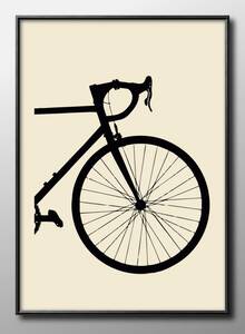 14558■送料無料!!アートポスター　絵画　A3サイズ『自転車　サイクル　サイクリング』イラスト　北欧　マット紙