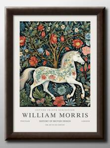 Art hand Auction 14846 ■Livraison gratuite !! Affiche d'art peinture format A3 William Morris Hakuba fleur illustration botanique papier mat nordique, Logement, intérieur, autres