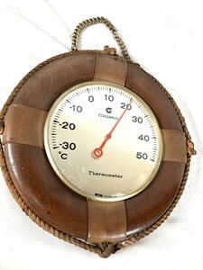 昭和レトロ　CITIZEN 壁掛け　温度計 Thermometer サーモメーター/シチズン/アンティーク/05-0029
