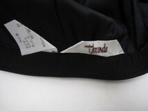 最終SALE 高級ブランド マダム ジョコンダ MADAM JOCONDE スカート ウール ひざ丈 65-92 黒 C460_画像3