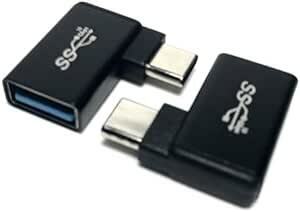 Access 【 L型 10Gbps 】USB-C to USB-A変換アダプタ 10Gbps USB3.2 Gen2 高速転