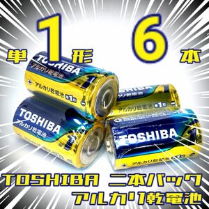 《限定特価》東芝アルカリ乾電池 単1/6本