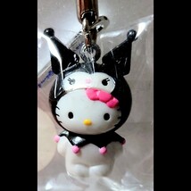 大分 ハーモニーランド 限定 ハローキティ Hello Kitty かぶりんぼ クロミ KUROMI マイメロディ マスコット 根付け ストラップ 2006年_画像1