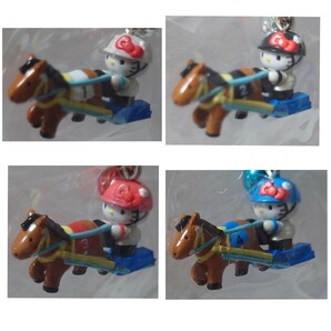 ご当地 GOTOCHI 地域 限定 北海道 ばんえい 競馬 ハローキティ Hello Kitty 8枠 フルゲート マスコット 根付け ストラップ 2009年 全8種の画像2