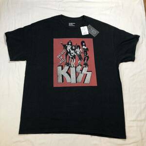 新品 未使用品 Epic Rights KISS キス バンドTシャツ Tシャツ ブラック 黒 半袖Tシャツ Tシャツ 半袖 カットソー プリント Lサイズ 