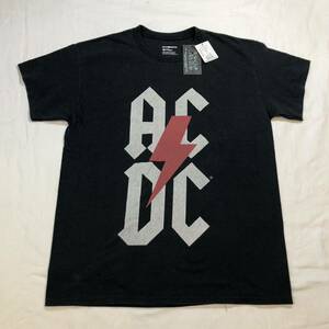 新品 未使用品 Epic Rights ACDC バンド バンドTシャツ カットソー 半袖 カットソー ブラック 黒 プリント バックプリント Mサイズ