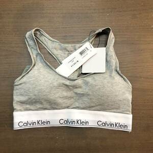 Calvin Klein CK Lightly Iined カルバンクライン スポーツブラ ブラ スポブラ ウェア ヨガ ナイト フィットネス グレー Sサイズ