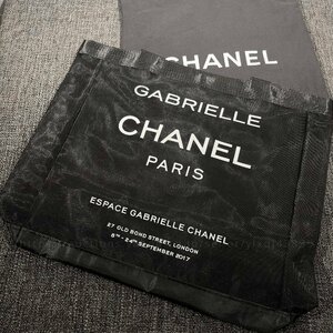 シャネル ノベルティ 非売品 CHANEL VIPギフト トートバッグ メッシュ プールバッグ ガブリエル 大きめ ブランド レディース 黒