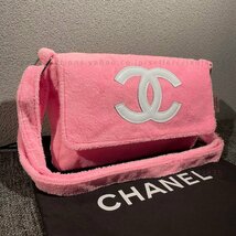 シャネル ノベルティ 非売品 CHANEL VIPギフト ショルダーバッグ もこもこ かわいい カジュアル 斜めがけ ピンク レディース ブランド_画像3