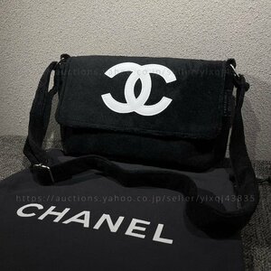 シャネル ノベルティ 非売品 CHANEL VIPギフト ショルダーバッグ もこもこ かわいい カジュアル 斜めがけ ブラック レディース ブランド