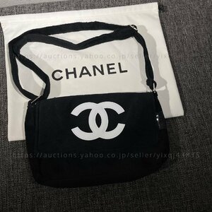 シャネル ノベルティ 非売品 CHANEL VIPギフト ショルダーバッグ もこもこ かわいい カジュアル 斜めがけ ブラック レディース ブランド