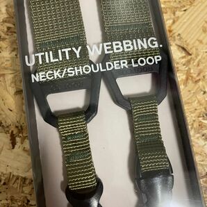 カーキ【新品】ROOT CO. WEBBING NECK SHOULDER LOOP ルートコー　ネックストラップ　ショルダー