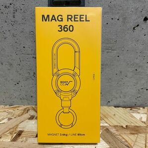 イエロー【新品】ルートコー マグリール360 マグネット内蔵型リールカラビナ (ROOT CO. GRAVITY MAG REEL