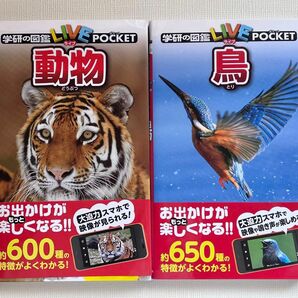 学研の図鑑　ポケット　動物&鳥　2冊まとめ売り