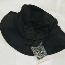 packablehat 防水　ブラック　UV　携帯　撥水　ハット 帽子　ポケッタブルハット　バケハ　アウトドア　男女兼用　キャンプ　フェス　登山_画像2