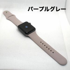 パープルグレー★アップルウォッチバンド　ラバーベルト Apple Watch