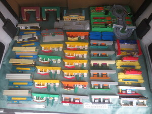 # used Plarail large amount exhibition station station many 596