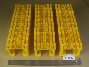 # used Plarail large amount exhibition block . column ... yellow color 30 piece 4156