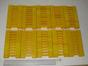 # used Plarail large amount exhibition Mini block . column ... yellow color 100 piece 582