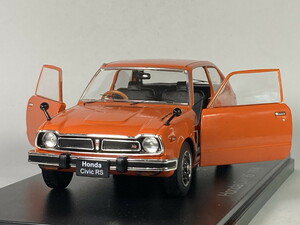  Honda Civic Honda Civic RS (1974) 1/24 -asheto domestic production famous car collection Hachette