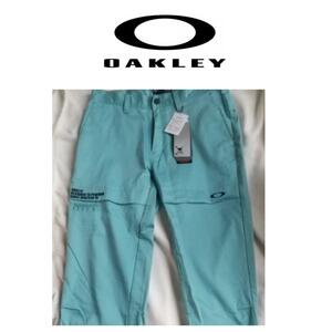 未着用★OAKLEY クロップトパンツ 32インチ(JPN) Powder Blue★オークリー ゴルフ★パンツ 七分丈 ズボン 定価11,000円