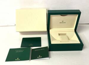 ★☆美品 純正 ROLEX ロレックス シードゥエラー ベージュ 現行 Mサイズ 腕時計ケース BOX 冊子 パスケース ウォッチケース 401☆★