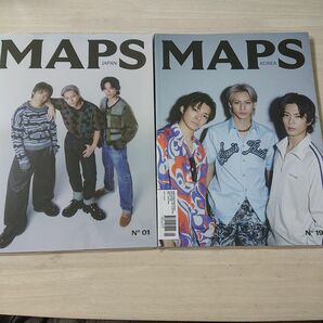 【未読品】MAPS KOREA No.190 / MAPS JAPAN No.01 2冊セット Number_i 表紙