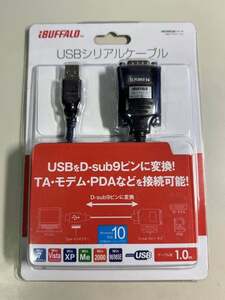 【未使用】 iBUFFALO USB-RS232C シリアル 変換ケーブル BSUSRC06シリーズ 1m バッファロー