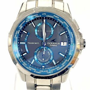 [1 иен старт ]CASIO Casio OCW-S2000 OCEANUS Oceanus titanium радиоволны солнечный мужские наручные часы 263103