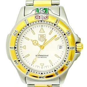 [1 jpy start ]TAG HEUER TAG Heuer WF1120-0 Professional GP×SS quarts men's wristwatch 266425