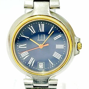 【1円スタート】Dunhill ダンヒル ミレニアム SS×GP クオーツ ボーイズ腕時計 266322の画像2