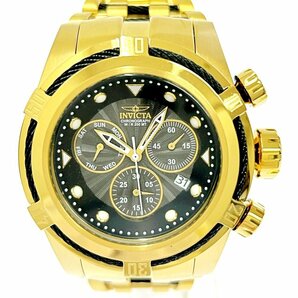 【1円スタート】【箱付き】INVICTA インビクタ 23912 ボルト ゼウス クロノグラフ GP クオーツ メンズ腕時計 ジャンク 266145の画像1