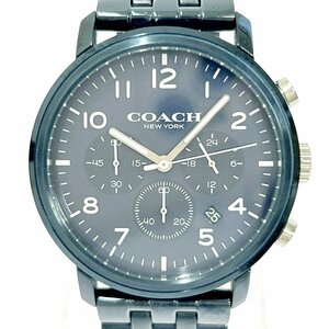 【1円スタート】【箱付き】COACH コーチ CA.143.2.34.1990 SS クオーツ メンズ腕時計 266128