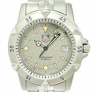 【1円スタート】TAG HEUER タグホイヤー 959.706G-2 プロフェッショナル SS グレー系文字盤 クオーツ メンズ腕時計 266344