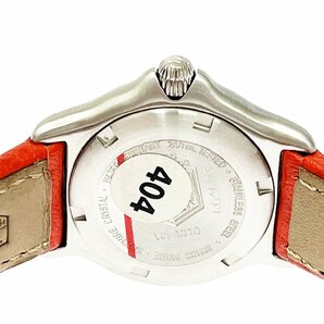 【1円スタート】TAG HEUER タグホイヤー WI1310 プロフェッショナル SS×革ベルト シルバー文字盤 クオーツ レディース腕時計 266195の画像6