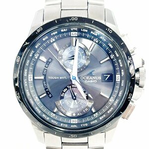 [1 jpy start ][ box attaching ]CASIO Casio OCW-T1010 Oceanus titanium radio wave solar men's wristwatch 266426