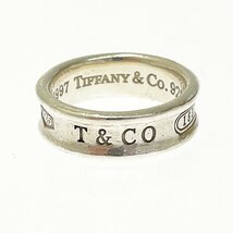 【1円スタート】TIFFANY & Co. ティファニー シルバー 1837 ナロー 7.0g 925刻印 指輪 リング 271558_画像1