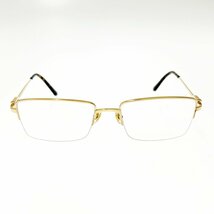 【1円スタート】【箱付き】Cartier カルティエ スクエア 145 55□18 度入り メガネ 272115_画像2