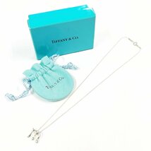 【1円スタート】【箱付き】TIFFANY&Co. ティファニー シルバー エルサペレッティ イニシャル M 2.5g 925刻印 ネックレス 270984_画像1