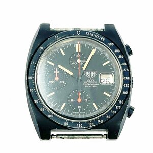 【1円スタート】HEUER ホイヤー 183.306 2000 クロノグラフ SS ブラック文字盤 自動巻き メンズ腕時計 ジャンク 273031