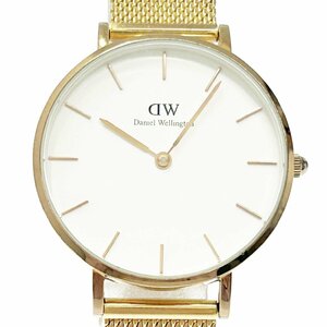 【1円スタート】【箱付き】Daniel Wellington ダニエルウェリントン B32R6 GP ホワイト文字盤 クオーツ レディース腕時計 272819