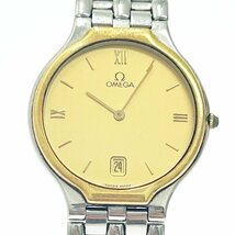 【1円スタート】OMEGA オメガ デビル SS×GP ゴールド文字盤 クオーツ メンズ腕時計 ジャンク 273022_画像1