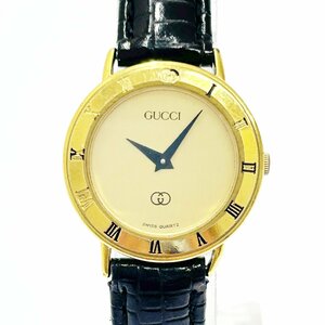 【1円スタート】GUCCI グッチ 3001L GP ゴールド文字盤 クオーツ レディース腕時計 273020