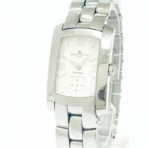 【1円スタート】Baume & Mercier ボーム＆メルシェ ハンプトン ティファニー Wネーム SS クオーツ レディース腕時計 272963_画像1